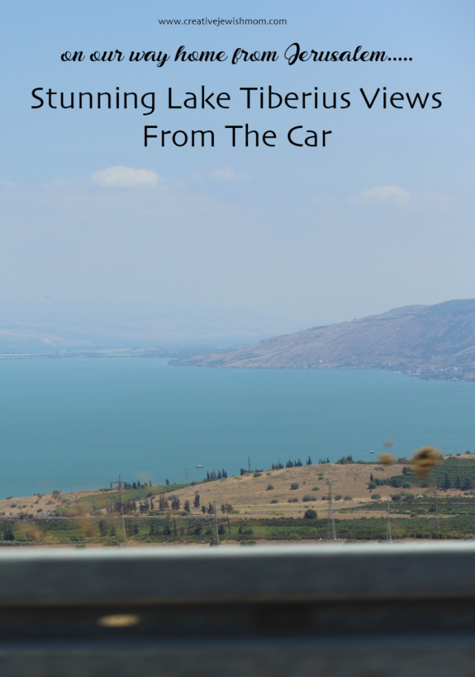 Stunning Views From The Car Of The Kinneret And Mount Arbel