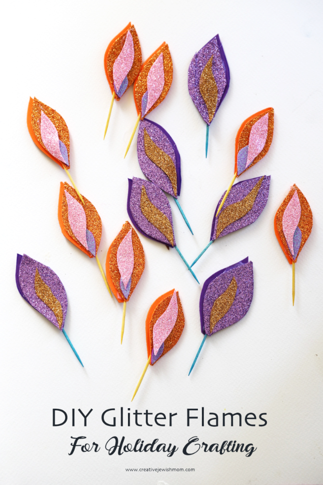 DIY Sparkle Flames For Holiday Crafting Projects