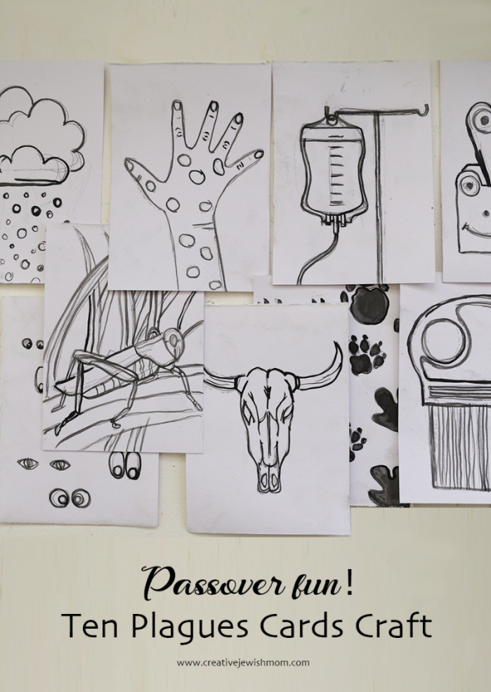 Ten Plagues Passover Card Craft