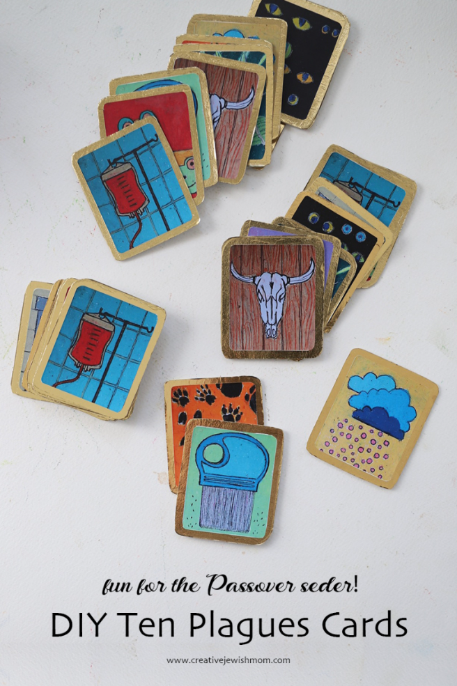 DIY Passover Seder Ten Plagues Cards Craft