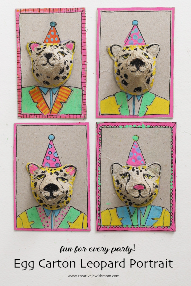 Egg Carton Animal Portrait Craft