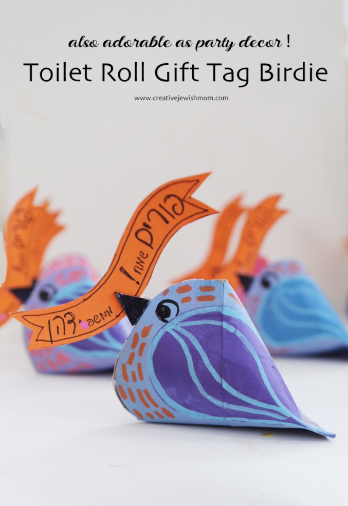 Toilet Paper Tube Birdy Gift Tags Or Party Decor