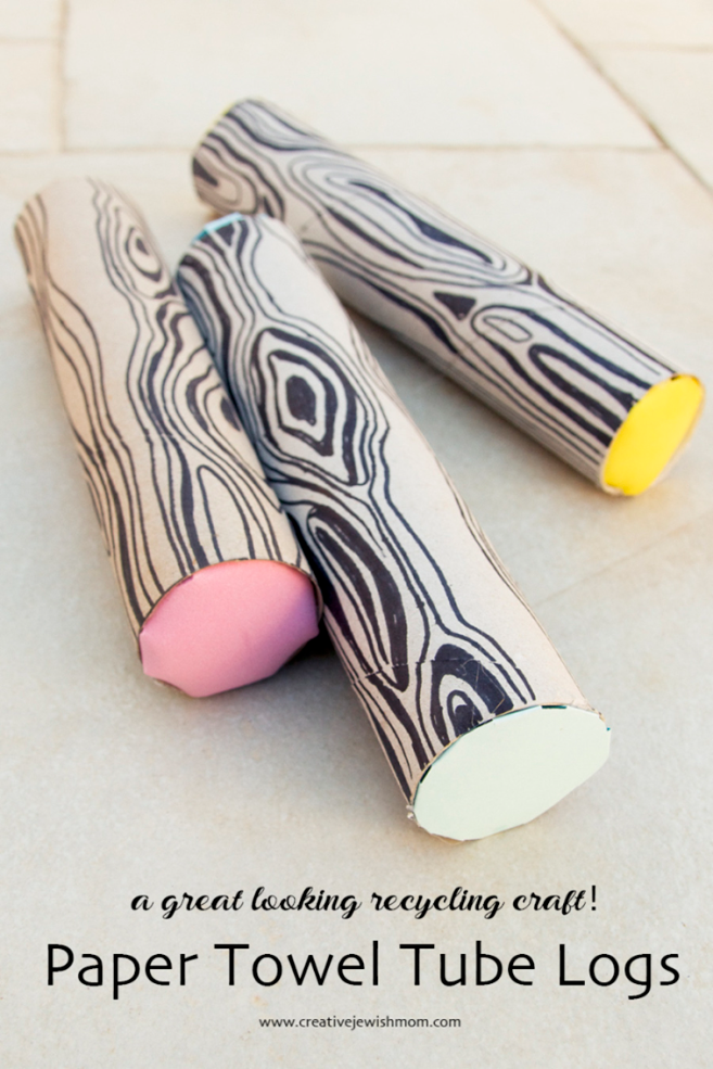 Paper Towel Tube Logs Craft