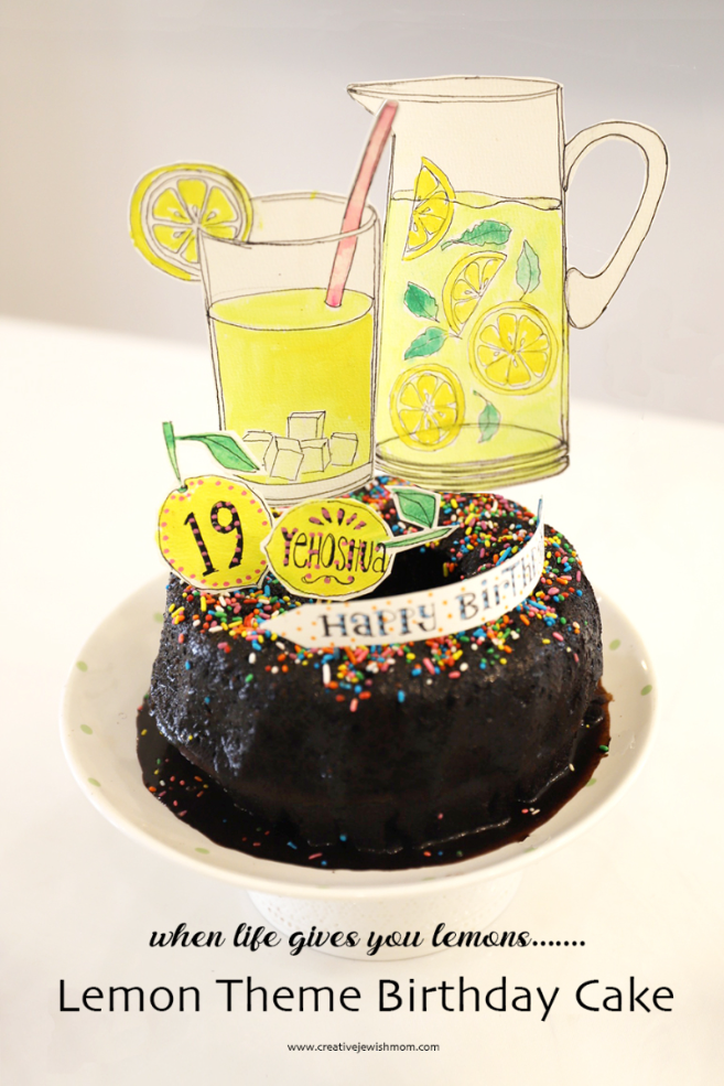 When Life Gives You Lemons Fun Birthday Cake