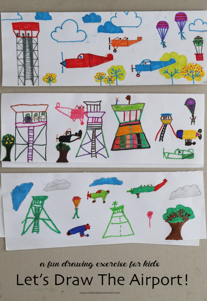 Let’s Draw The Airport Craft For Kids