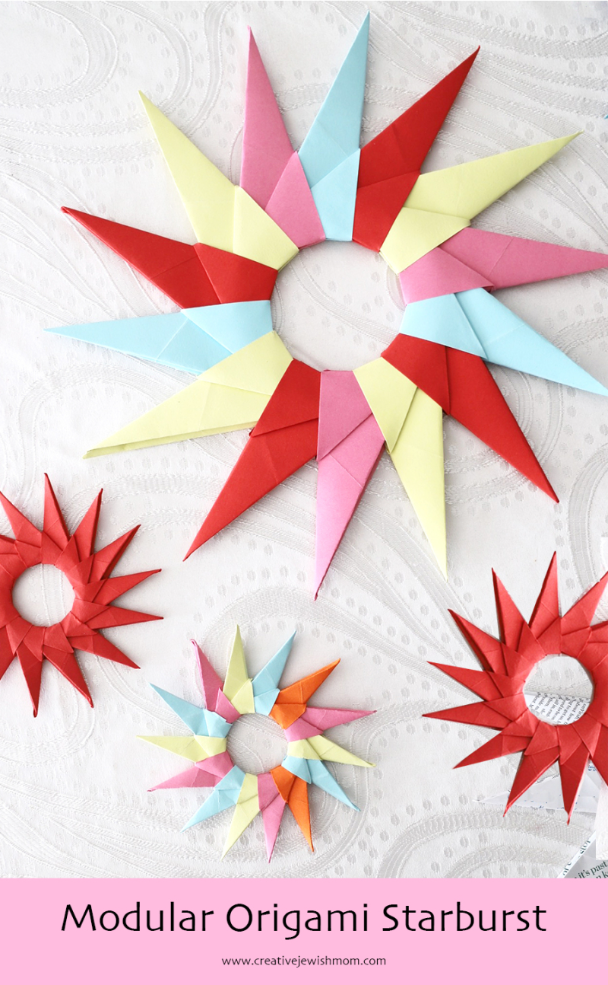 Modular Origami Starbursts Make Perfect Succah Decorations!