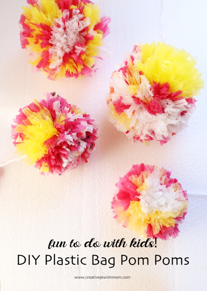 Fun DIY Plastic Bag Pom Pom Craft