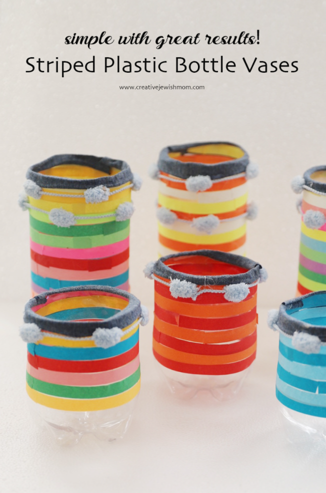 Recycled Plastic Bottle Vase Craft For Kids