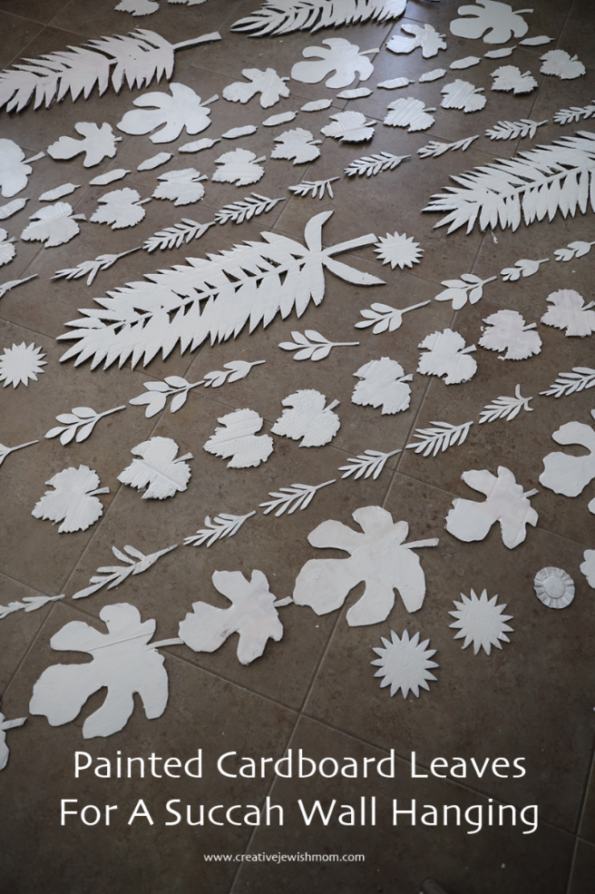 Holy Species Cardboard Leaf Cut-Outs For A Succah Wall Hanging!