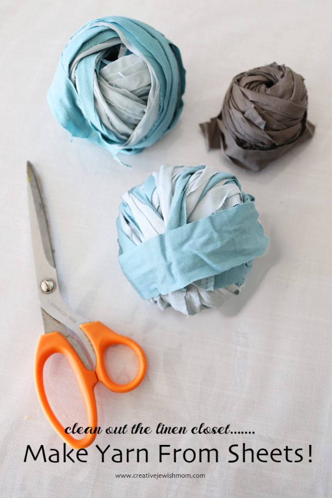 How To Make Yarn From Old Sheets!