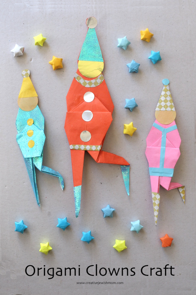 Origami Clowns Craft To Make In Many Sizes