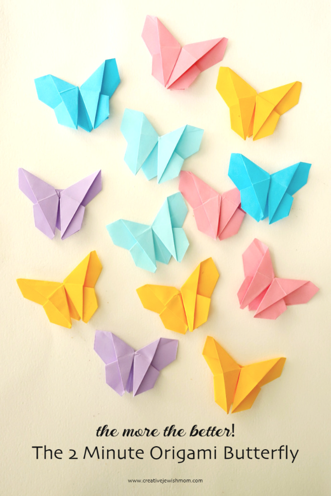 How To Make A 2 Minute Origami Butterfly