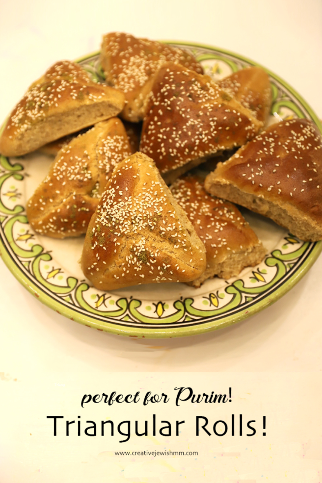Triangular Spelt Rolls For Purim Or Anytime!