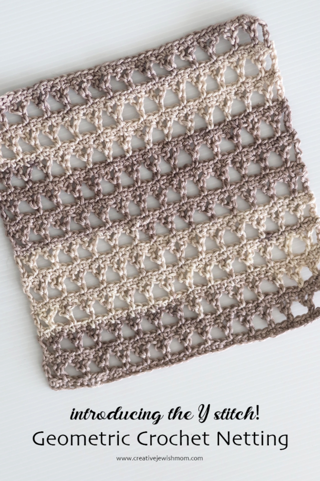 A Crochet Mesh Stitch Called The Y Stitch