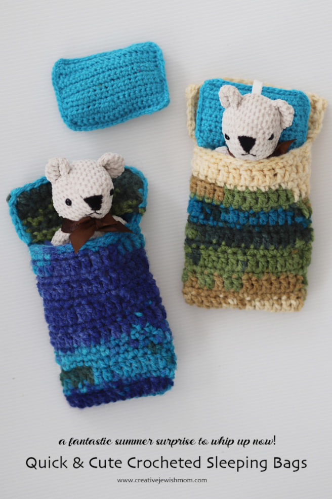 Quick And Adorable Crocheted Doll Sleeping Bags Make The Perfect Gift!