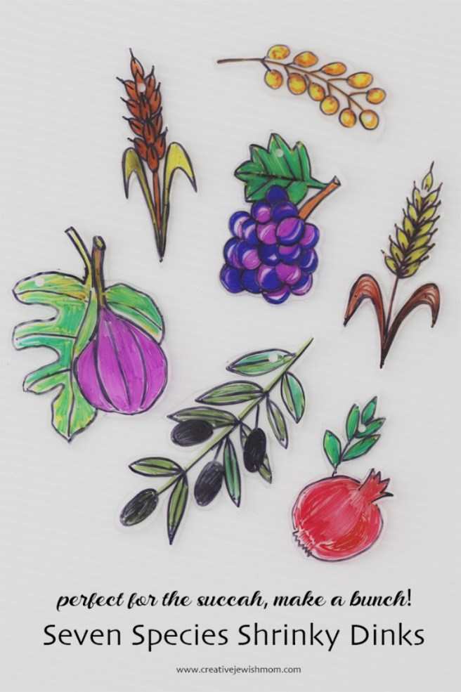 Seven Species Shrinky Dinks To Make Now For The Succah!