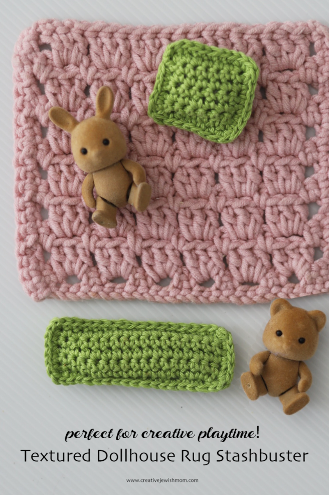 Simple Crocheted Dollhouse Rug Using A 3DC Cluster Stitch