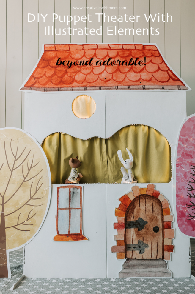 An Adorable DIY Puppet Theater In The Shape Of A House