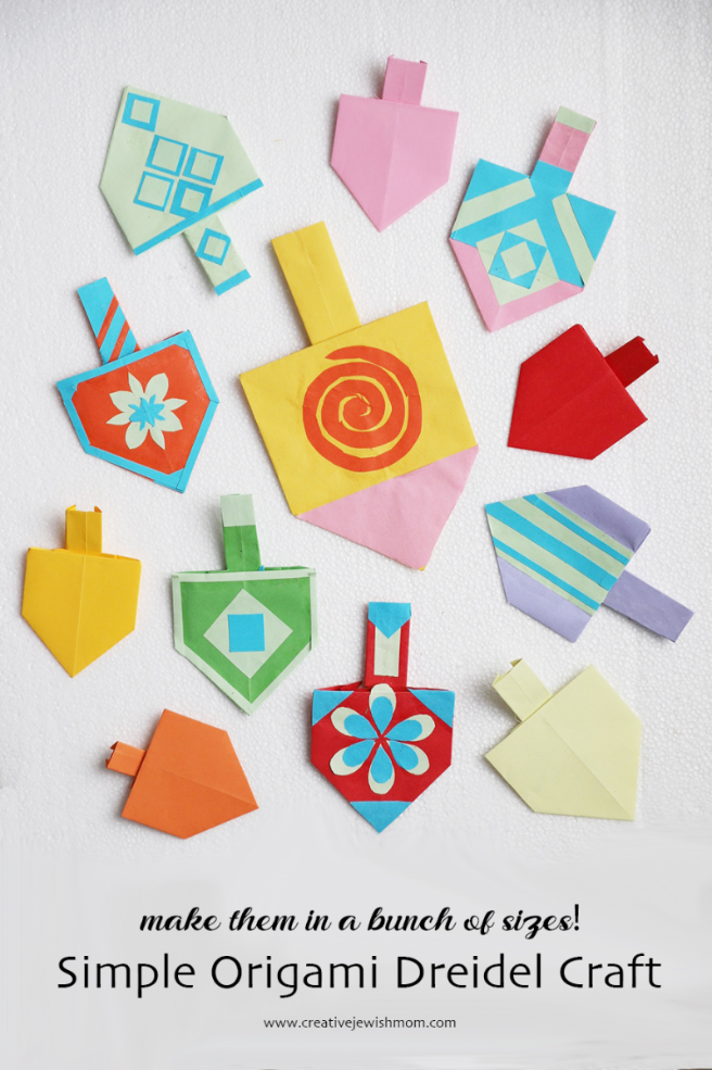 Simple Origami Dreidel Craft For Hanukkah!