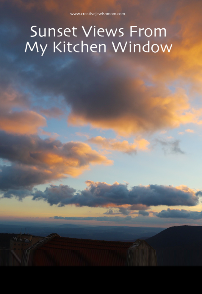 Stunning Sunset Views From My Kitchen Window in Northern Israel