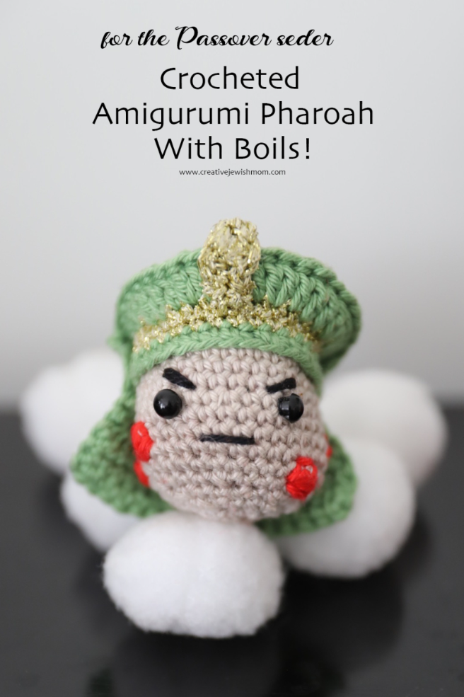 Passover Crochet: Amigurumi Pharoah With Boils!