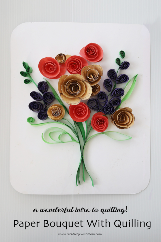 DIY Bouquet From Paper Flowers And Quilling