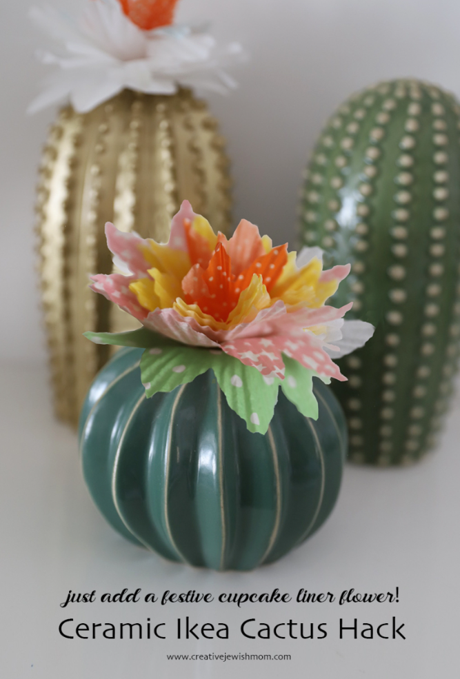 Fun IKEA Hack Flowering Cactus Craft