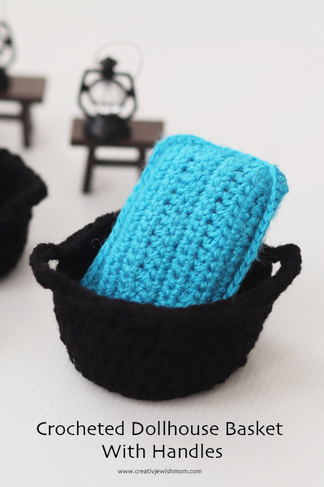Crocheted Dollhouse Nesting Baskets With Handles, To Make In Any Size!