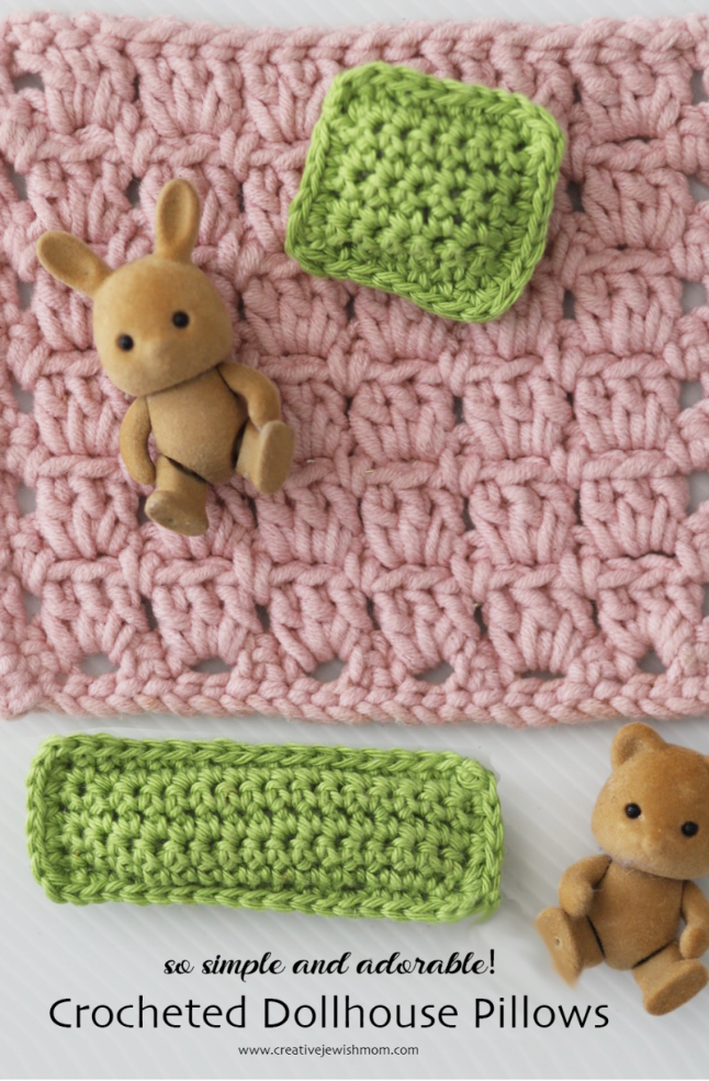 Simple Crocheted Dollhouse Pillows