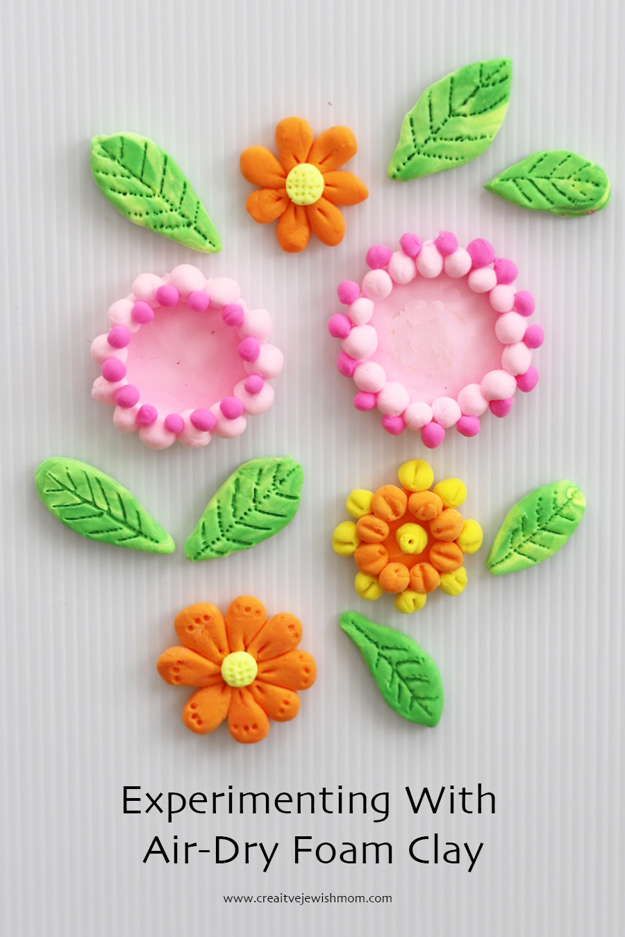 How To Make Cute Flowers With Foam Clay?