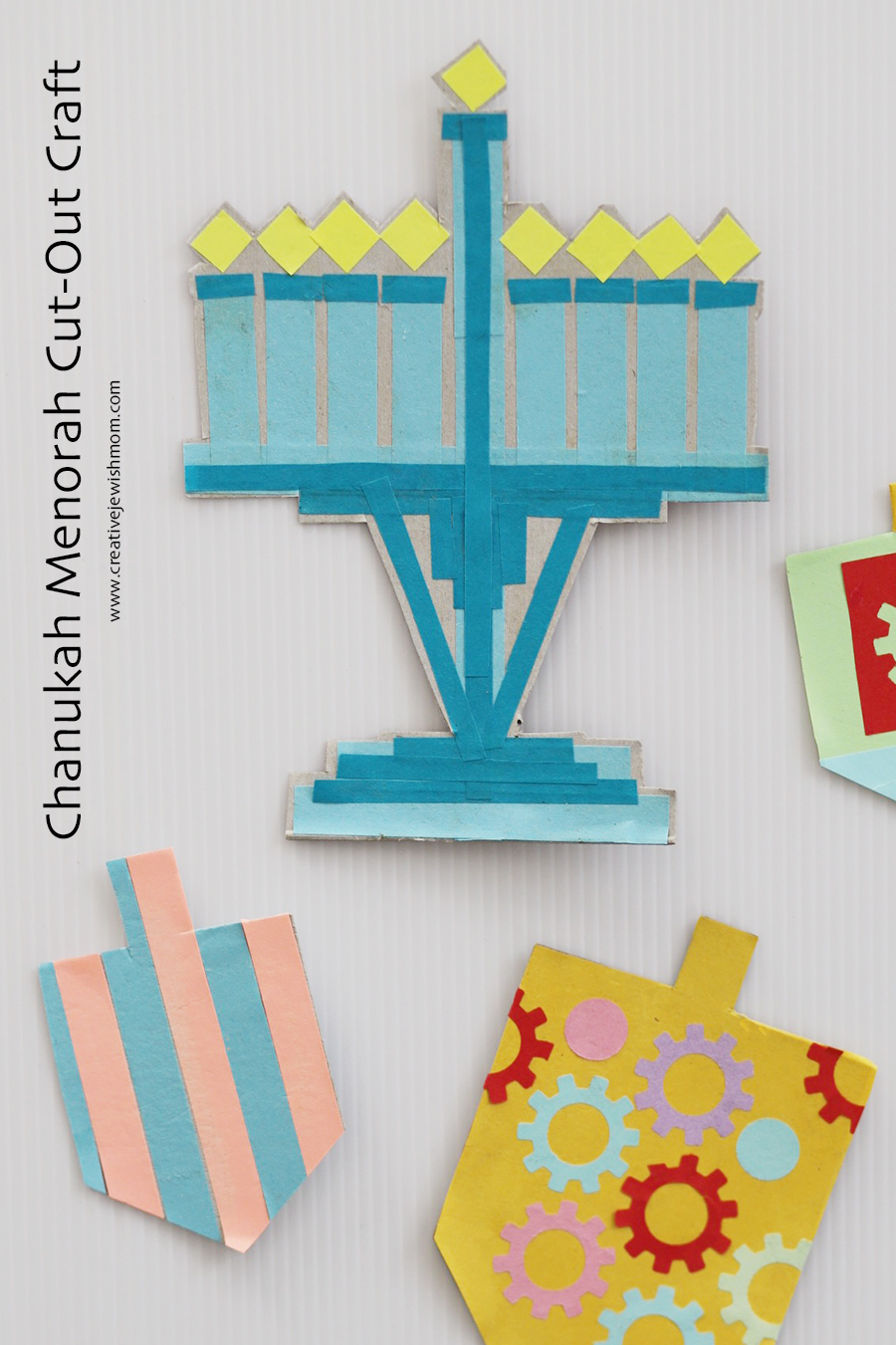 How To Make Fun Cardboard Menorahs For Chanukah