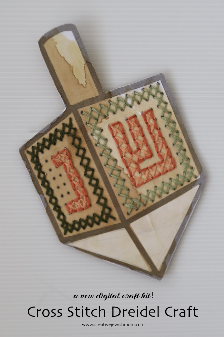 How To Make A Fun Cross Stitch Dreidel  For Chanukah