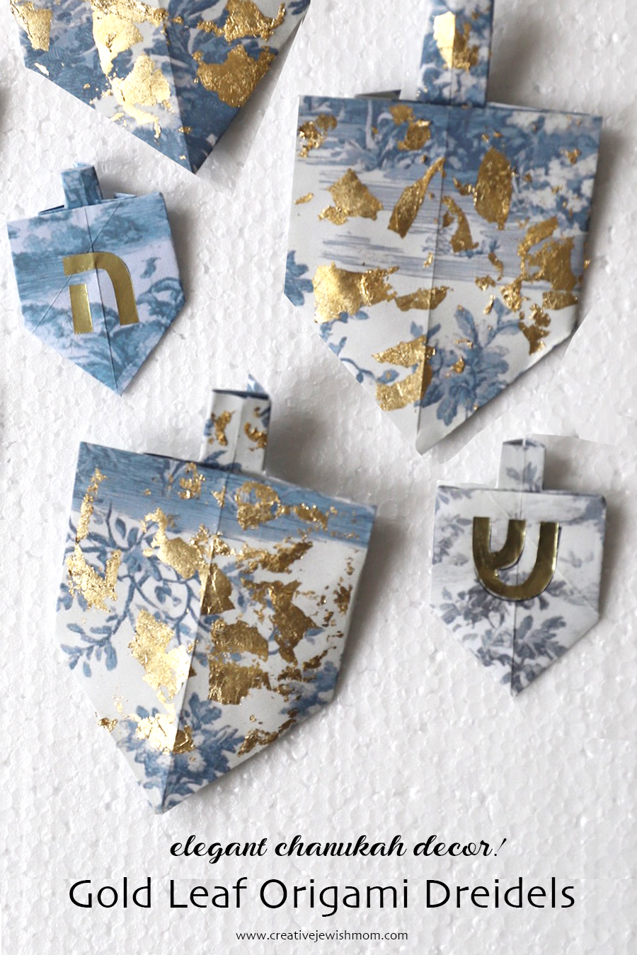How To Make Gold Leaf Origami Dreidels