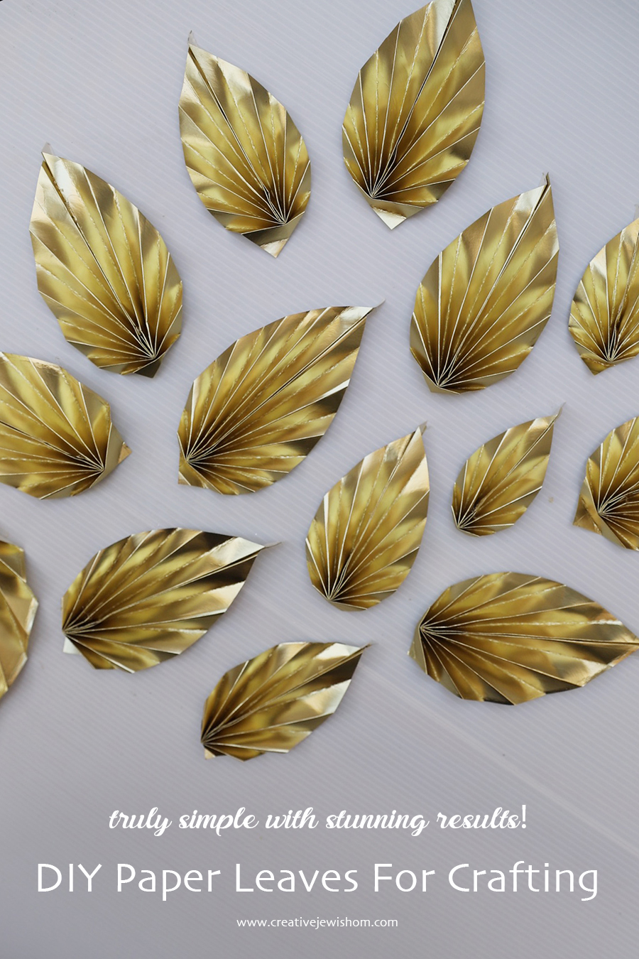 How To Make Elegant Paper Leaves For Crafting