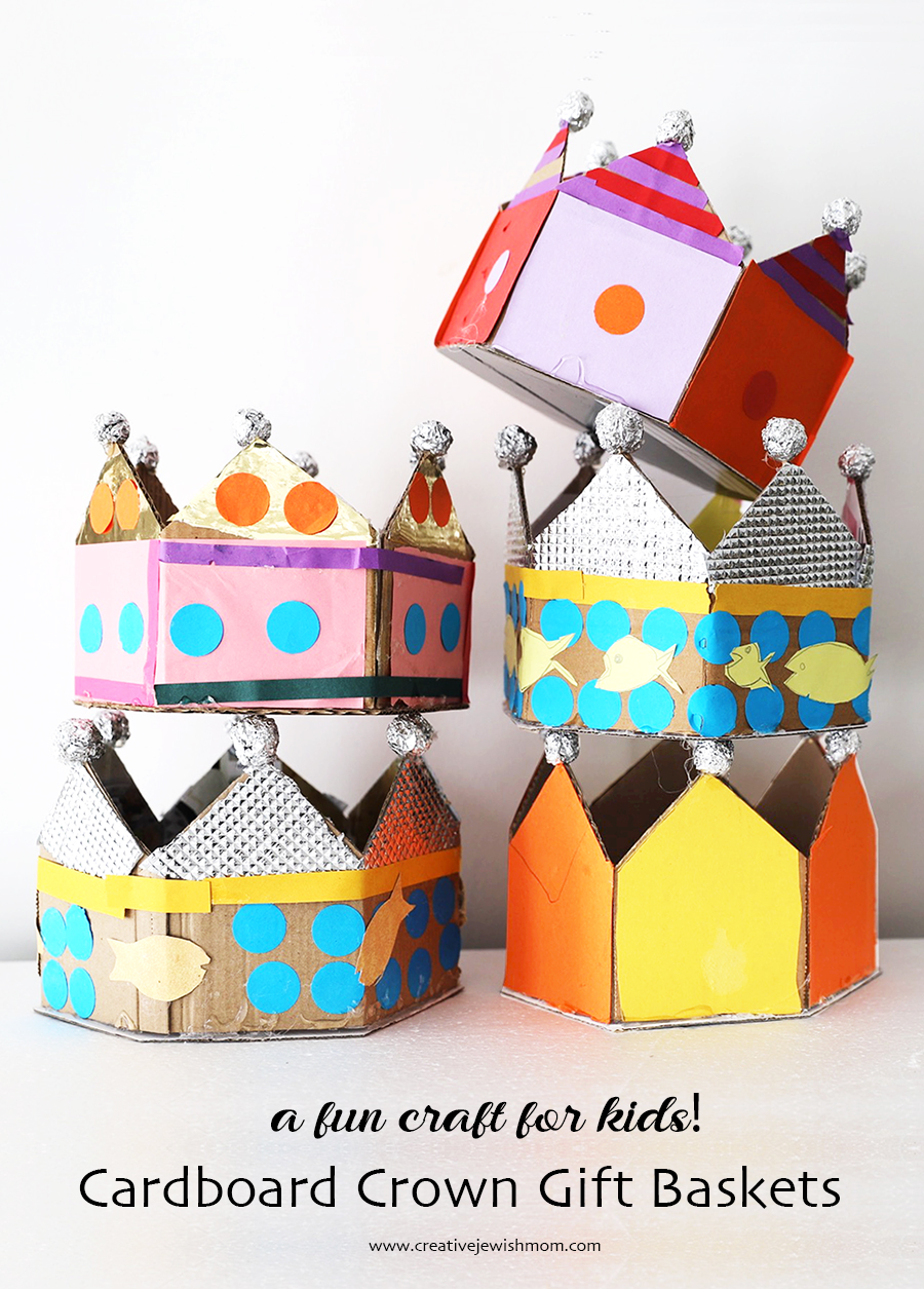 How To Make A Crown Shaped Cardboard Gift Basket