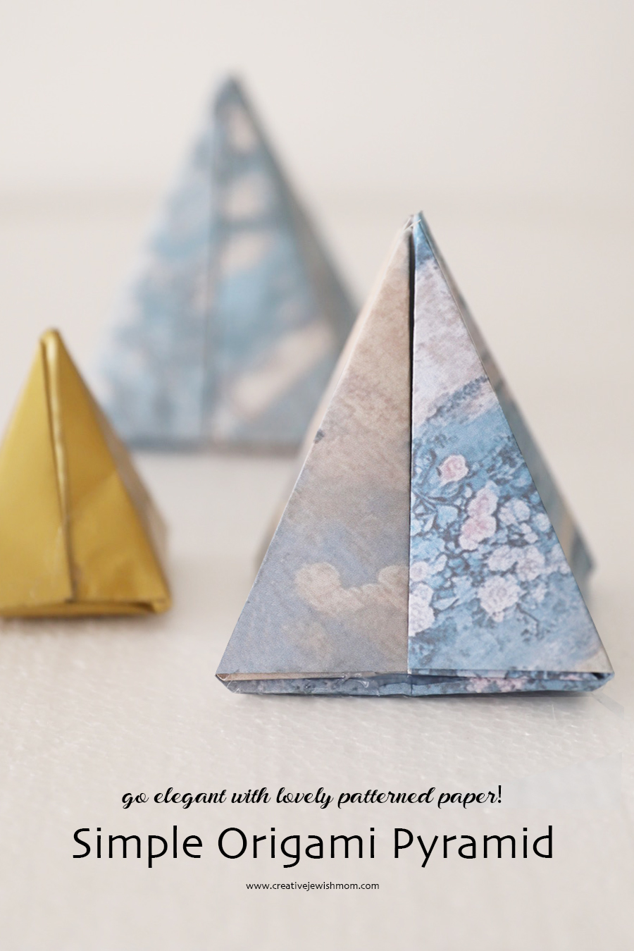 How To Make Simple Origami Pyramids For Passover