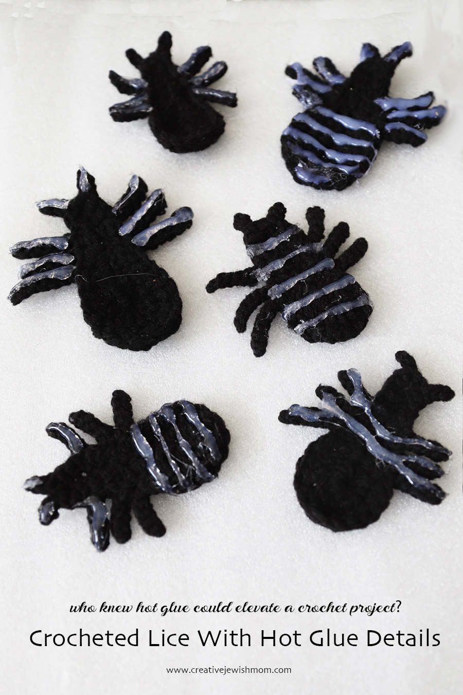 How To Make Crocheted Lice With Hot Glue Details
