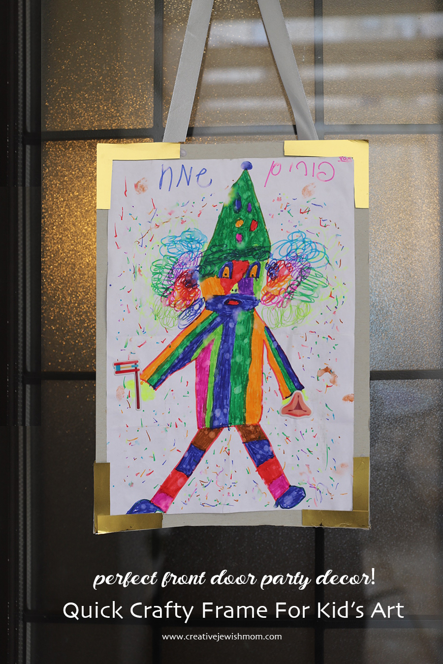 How To Make A Simple Cardboard Frame For Kid’s Art