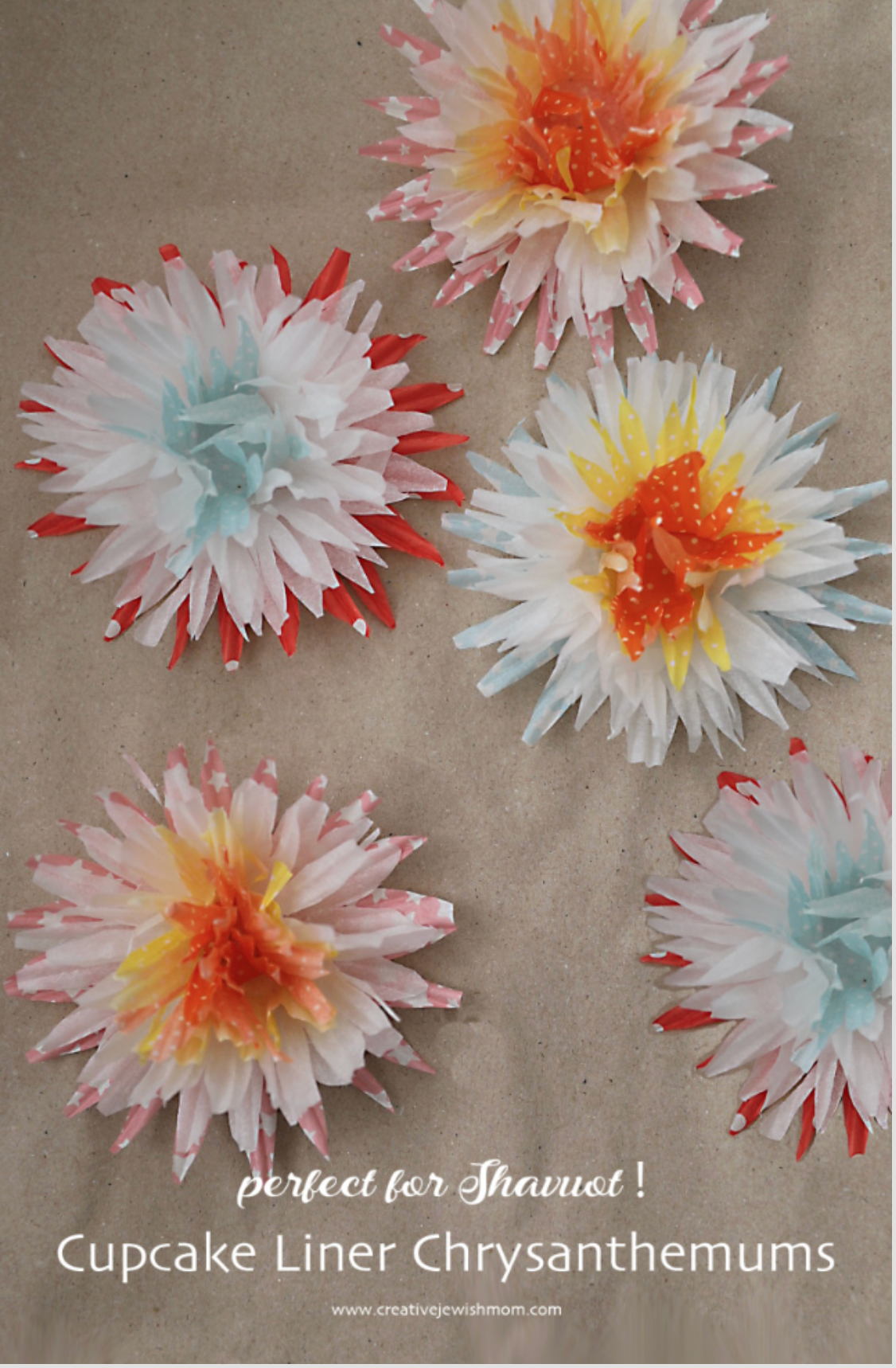 How To Make Simple Cupcake Liner Flowers