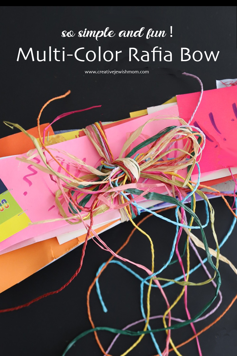 How To Make A Fun Gift Wrap Bow With Mixed Rafia