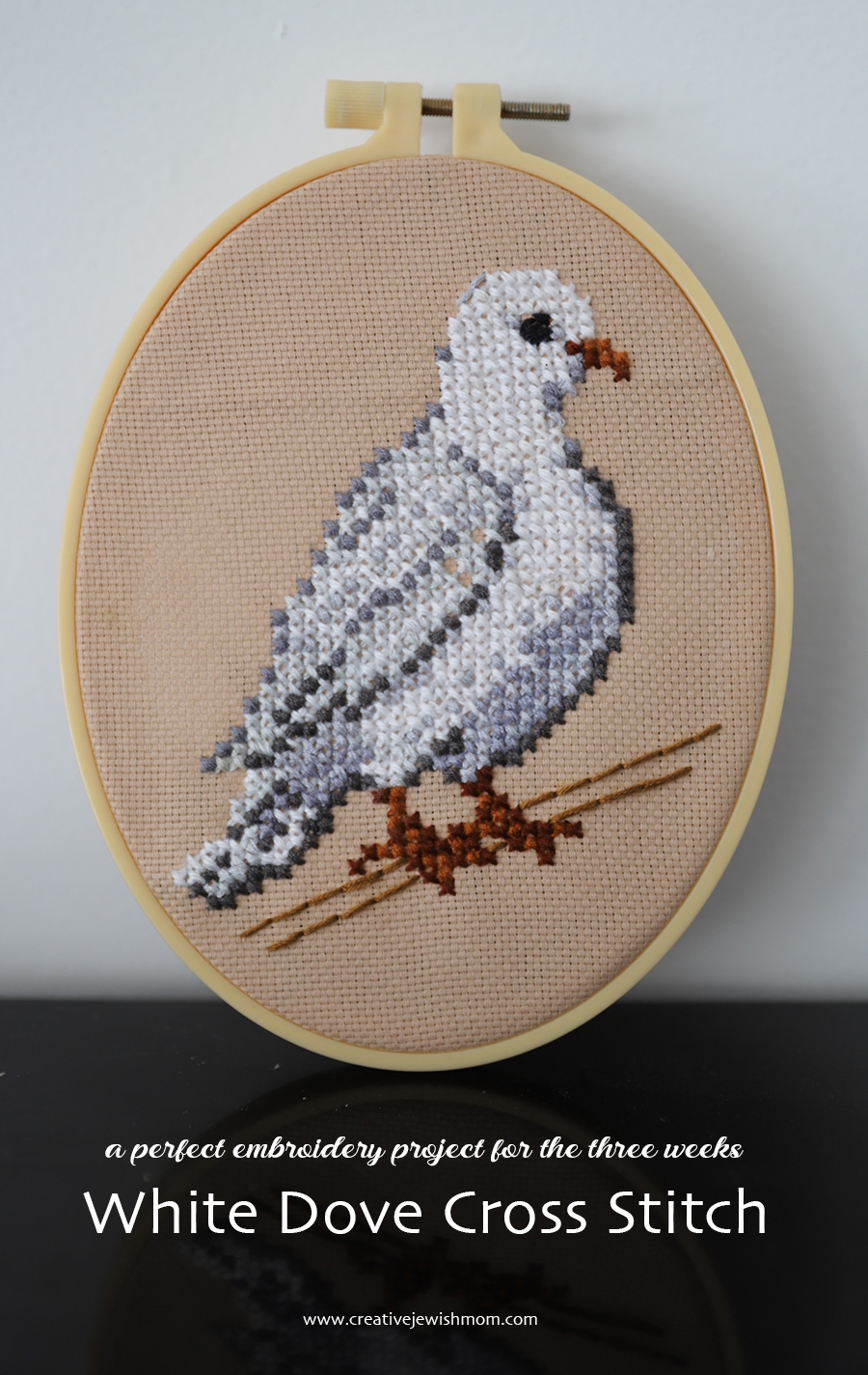 How To Make A White Dove Cross Stitch Portrait