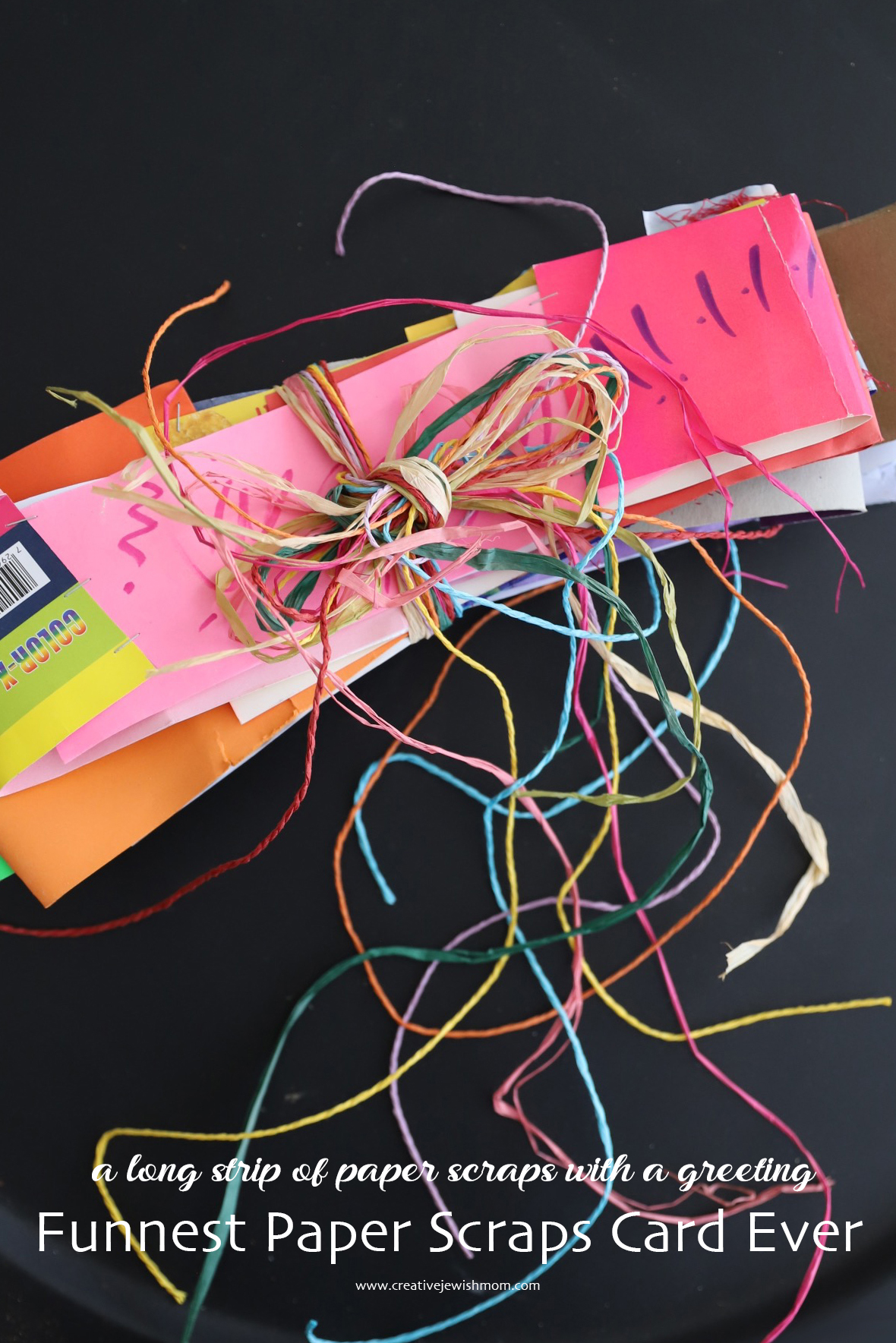 How To Make A Fun Card From Recycled Paper Scraps