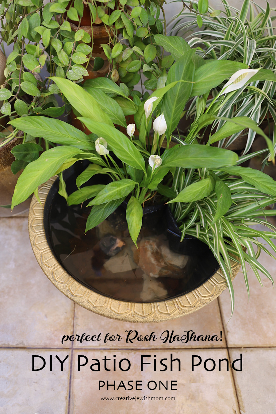 Simple DIY Patio Fish Pond