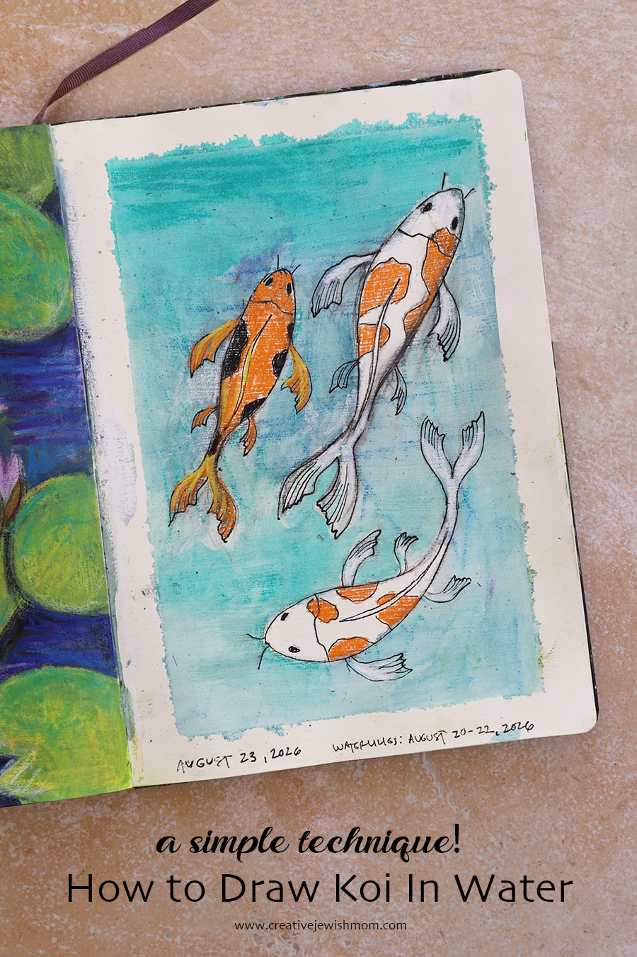 How To Draw Koi Fish As A Simple Sketchbook Exercise